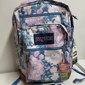 JanSport Faded Tapestry Elemental Blue Backpack Cool Student
